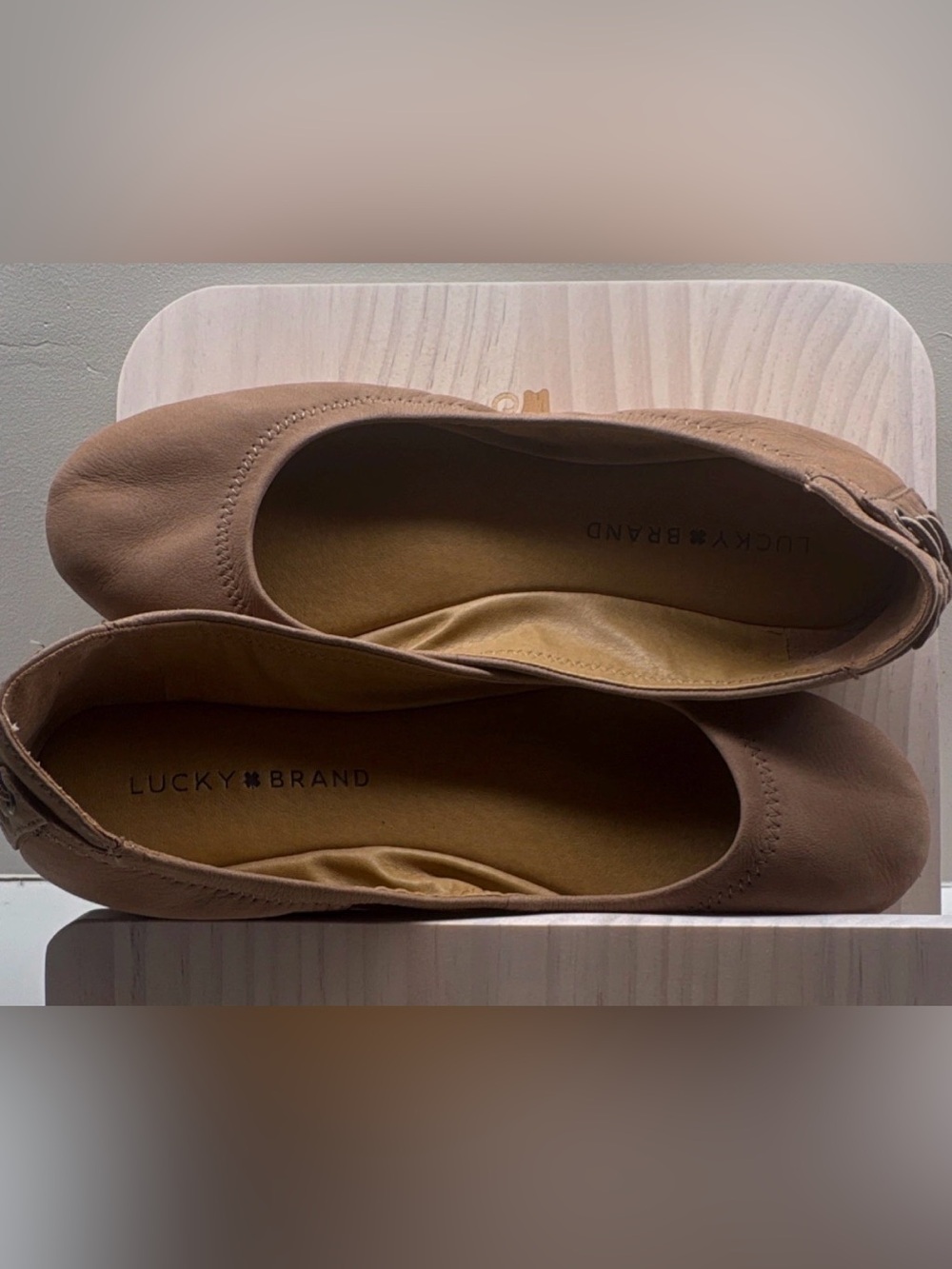 Lucky Brand Nude/Tan Ballet Slip-On Flats
